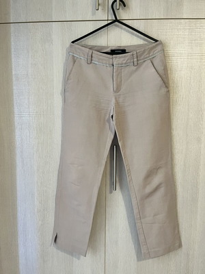 Stefanel women's pants used, size 40, gray and beige with pockets