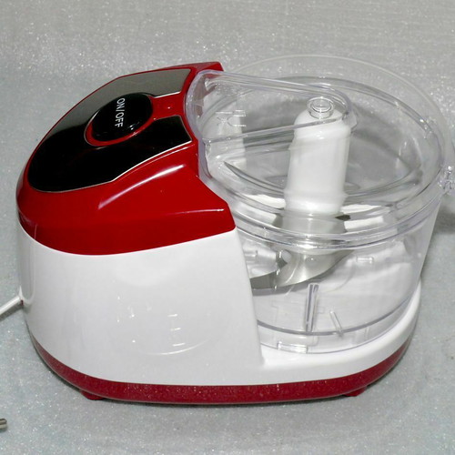 Mini food processor EC01M 250W new, red-white