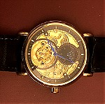  ρολόι χειρός (κουρδιστό) μαύρο-χρυσό καντράν