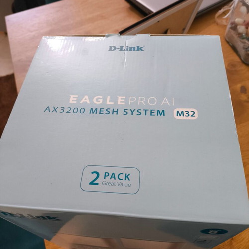 D-Link Eagle Pro AI AX3200 Mesh System M32 like new, 2 pack