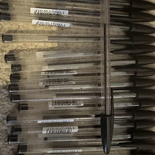 BIC Cristal Medium Black Pens pack of 40 new