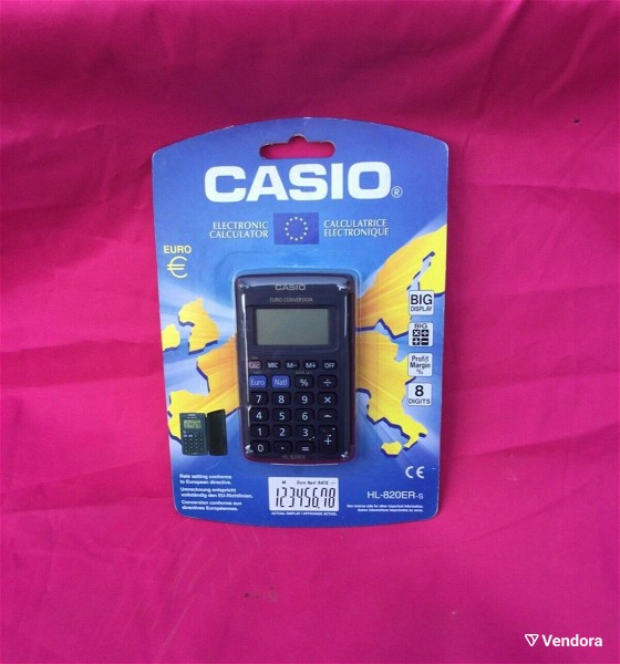  Casio Electronic Calculator HL-820ER-s arithmomichani kompiouteraki ipologistis metatropeas nomismatos