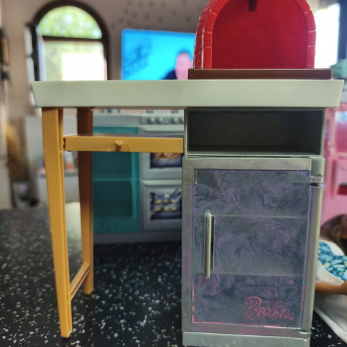 Barbie dolls with car and furniture accessories set