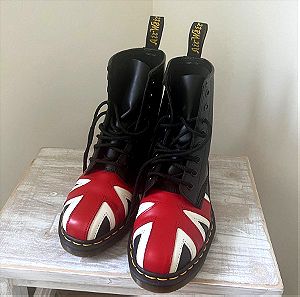 Dr. Martens flag leather boots