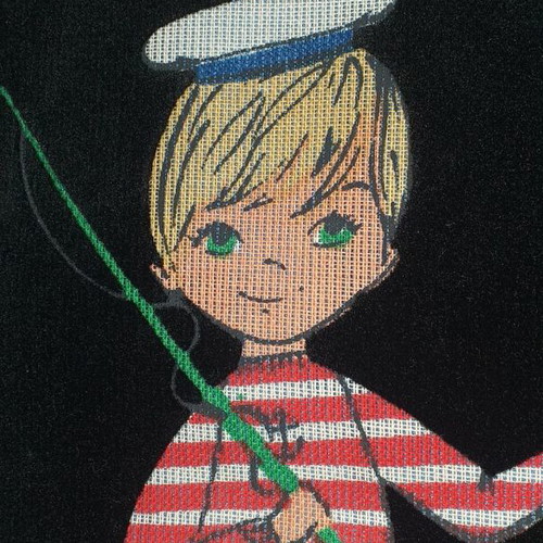 Velvet canvas for embroidery new, size approximately 22×32 cm
