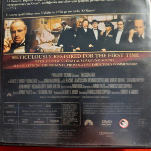 The Godfather DVD Trilogy new with subtitles