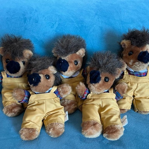Porcupine Plush Toy 8" Used Vintage 80s/90s Austrian Wertoy