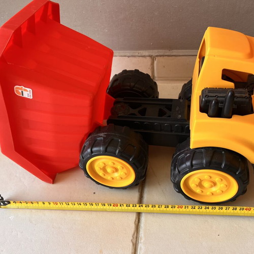 Set of large children's construction trucks like new
