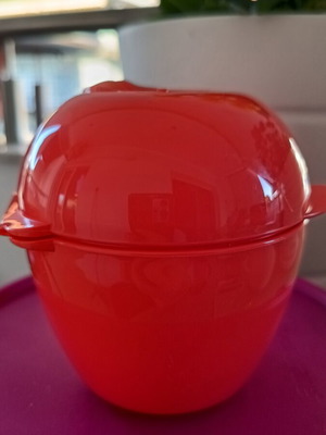 Tupperware apple container new, airtight food storage