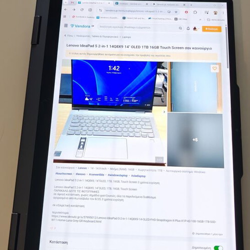 Lenovo IdeaPad 5 2-in-1 14Q8X9 14" OLED 1TB 16GB Touch Screen like new