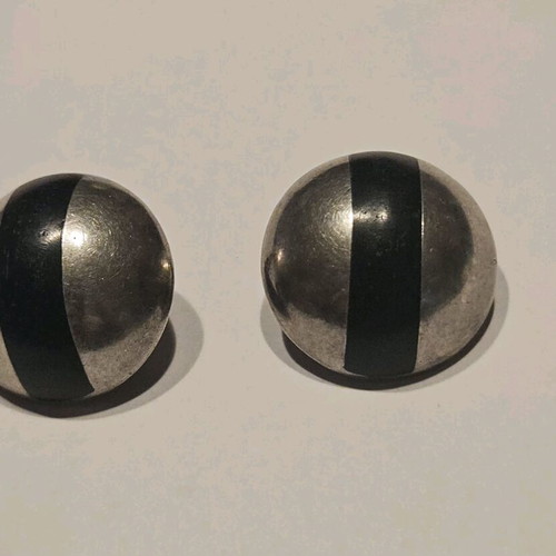 Silver 925 clip on earrings minimalist, like new, antique style