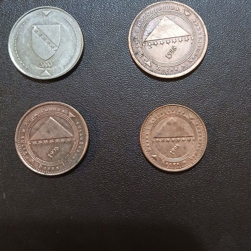 Set of 4 coins Bosnia and Herzegovina 1998-2000