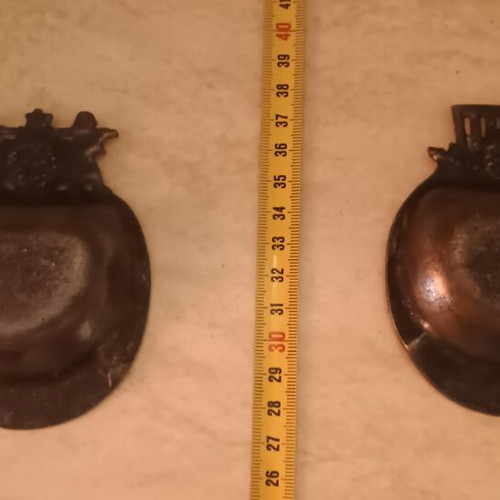 Vintage metal ashtrays Jerusalem, like new, set of two