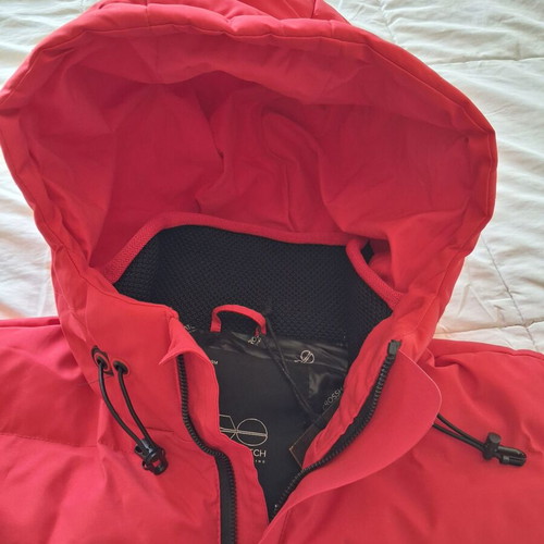 Crosshatch Mens Hooded Padded Gilet Medium new, red