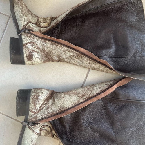 Leather riding boots like new, size 38
