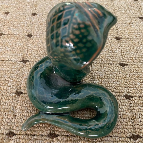 Ceramic cobra ornament new