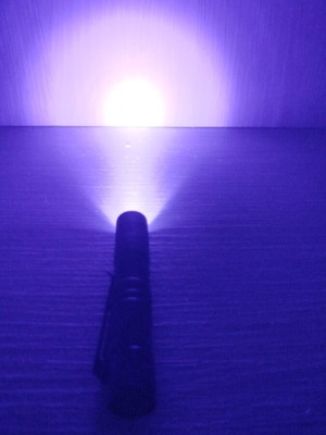 Φακός UV τσέπης με υπέρυθρο φως καινούργιος, αλουμίνιο, με μπαταρία