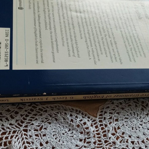 A Communicative Grammar of English Leech & Svartvik Longman 1987 like new