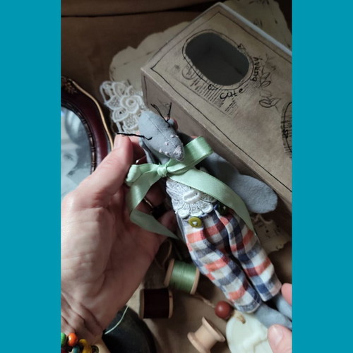 Cute Bunny Handmade Doll New