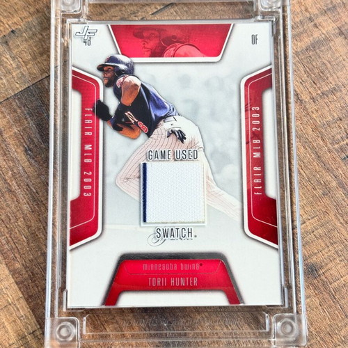 Torii Hunter Game Used Jersey Relic Card Jersey Fusion 2022 MLB Twins new