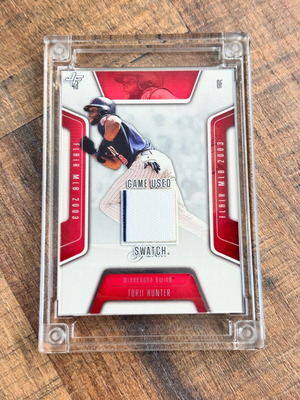 Torii Hunter Game Used Jersey Relic Card Jersey Fusion 2022 MLB Twins new
