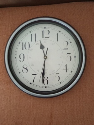 Wall clock with large numbers