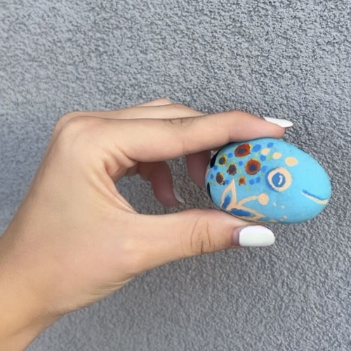 Handmade stone fish new