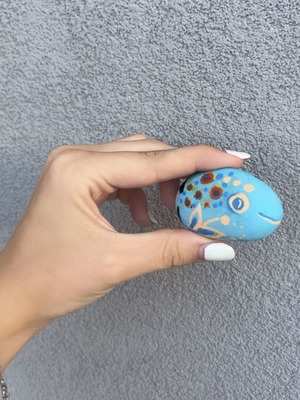 Handmade stone fish new