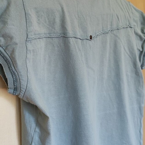 Attrattivo women's polo top like new, turquoise, size L