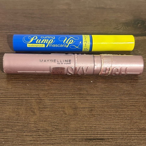 Mascara used, 2 half-finished Maybelline High Sky and Lovely Pump Up