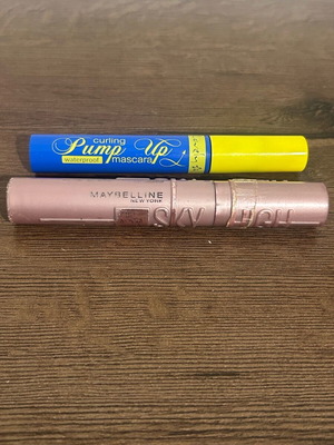 Mascara used, 2 half-finished Maybelline High Sky and Lovely Pump Up