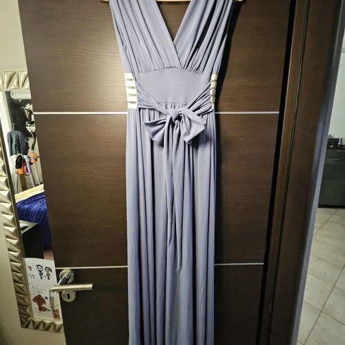 Be You women's dress like new, blue with gold transparency, size S