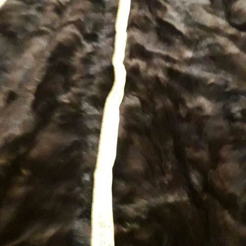 Mink fur coat like new, brown, size L