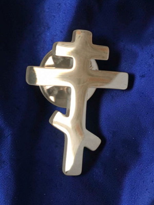 Orthodox Cross Pin New Metal