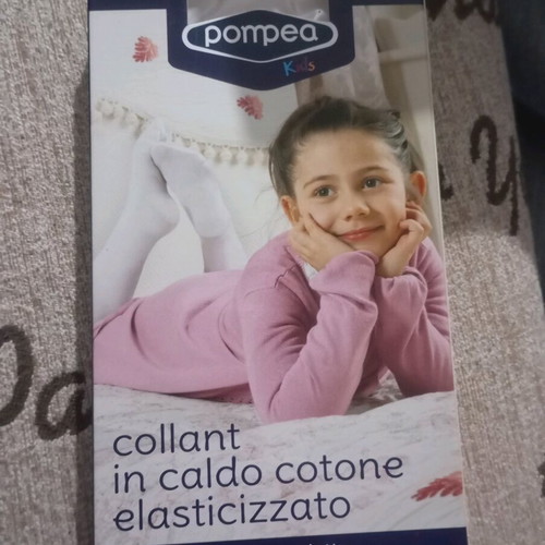 Cotton tights for girls new, black, age 2-14 years