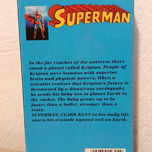 Παλιά promo βιντεοκασέτα Superman Raks σαν καινούργιο, κινούμενα σχέδια