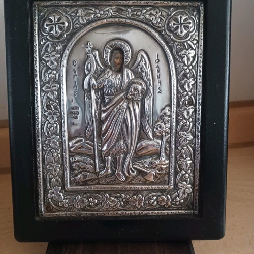 Saint John silver icon 9.50 and 9.25