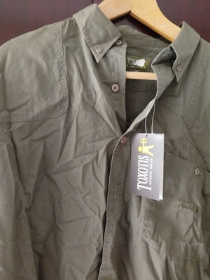 Toxotis hunting shirt green XL new 100% cotton