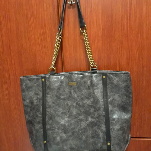 Stella Doca shoulder bag, black and grey
