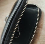 Volvo leather key case, black, new