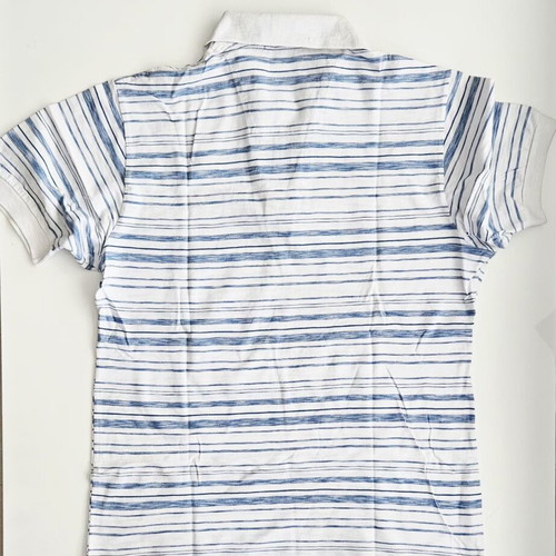 Nautica Polo Shirt used, XS size, striped blue and white