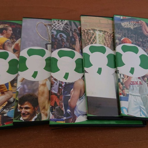 Panathinaikos basketball 6 used video CDs with first 3 European titles