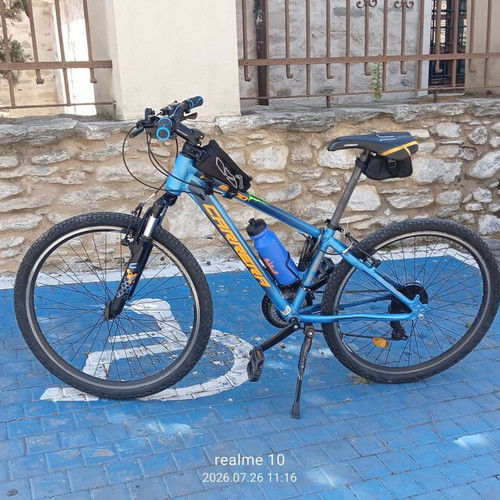 Carrera M6 2000 26" mountain bike used, blue-orange
