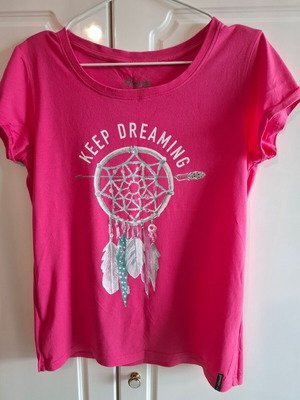 Admiral Pink T-Shirt M Keep Dreaming Dreamcatcher Print Boho Style new