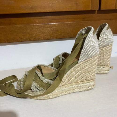 Castaner espadrilles used, high, khaki