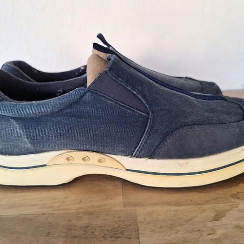 Sebago men's denim shoes used, summer style, size 44.5, blue
