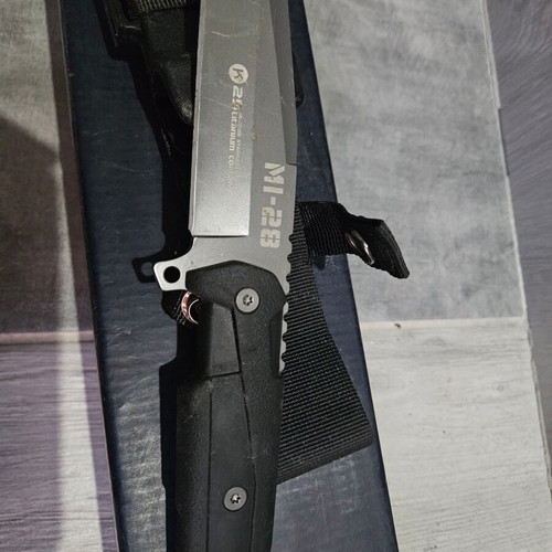 K25 tactical knife used, Mi 28, stainless steel blade