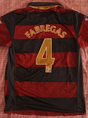 Arsenal Fabregas jersey used, authentic third kit 2007-08 size Medium