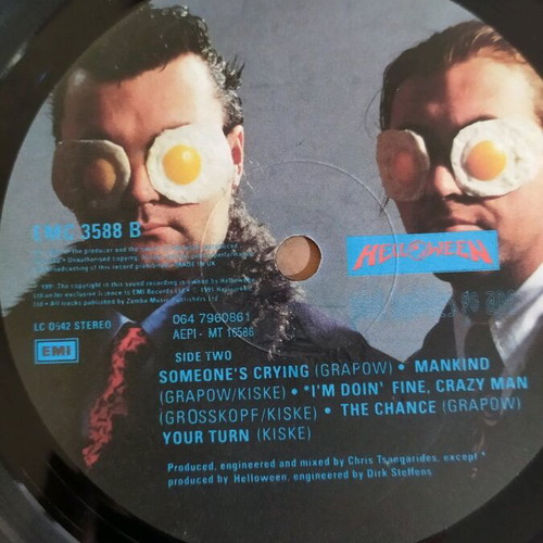 Helloween Pink Bubbles Go Ape vinyl used, heavy metal