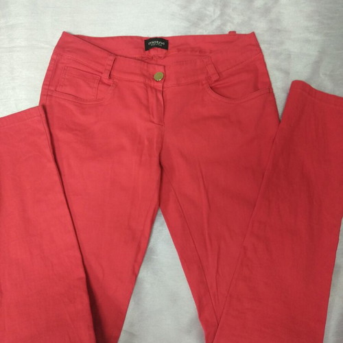 Motivi women's cotton pants, red, sizes S to M